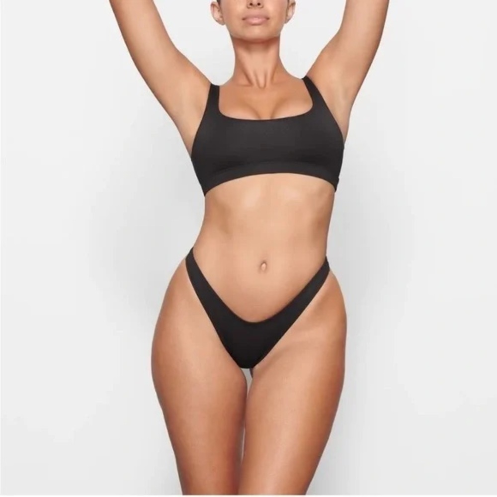 SKIMS Swim Micro Tanga Bikini Bottom Onyx XL